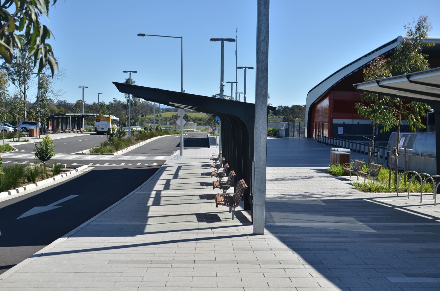 Galleria seats, Frame bin enclosures and Semi Hoop bicycle stands