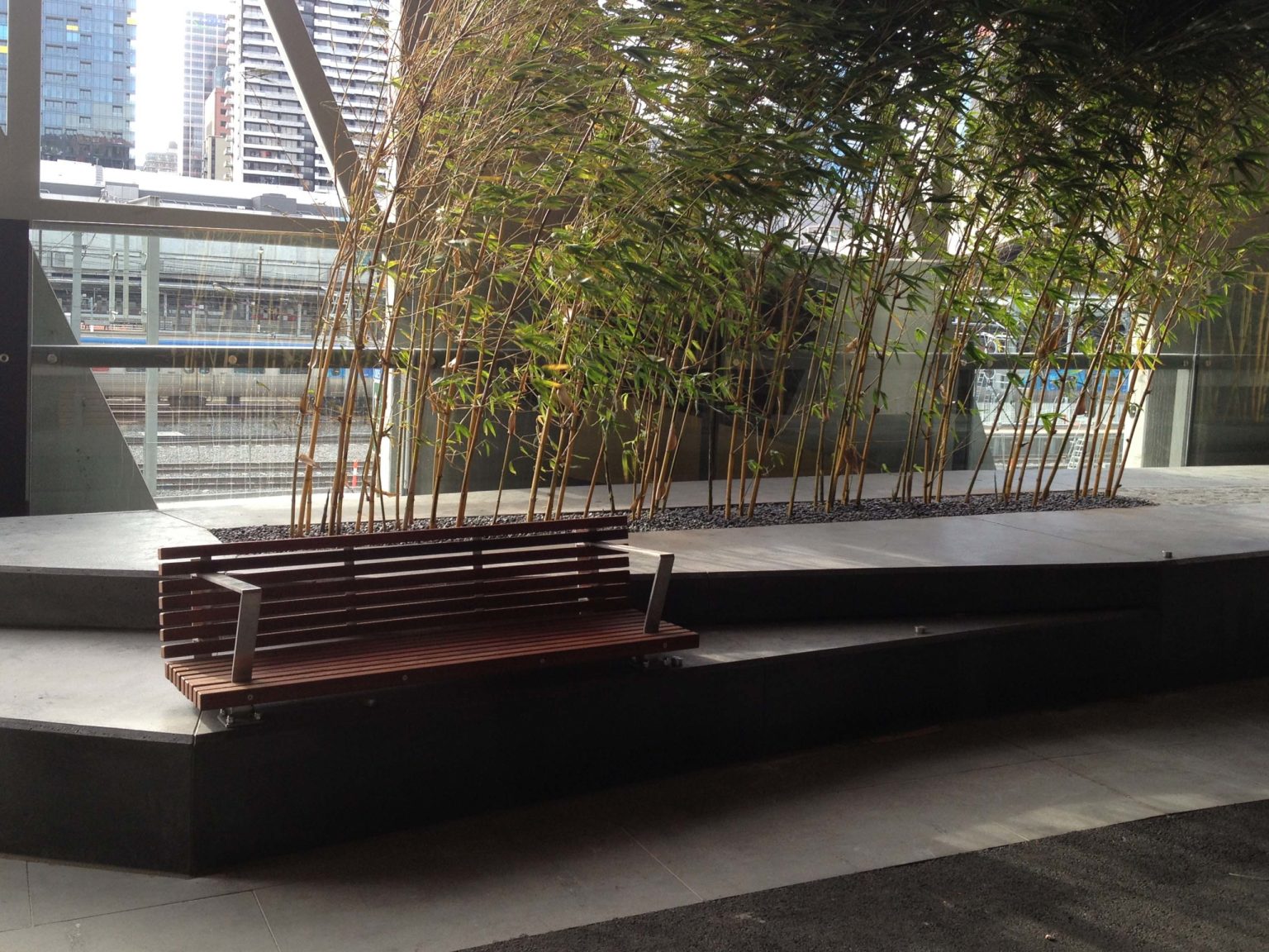 Custom furniture designed by Hassell