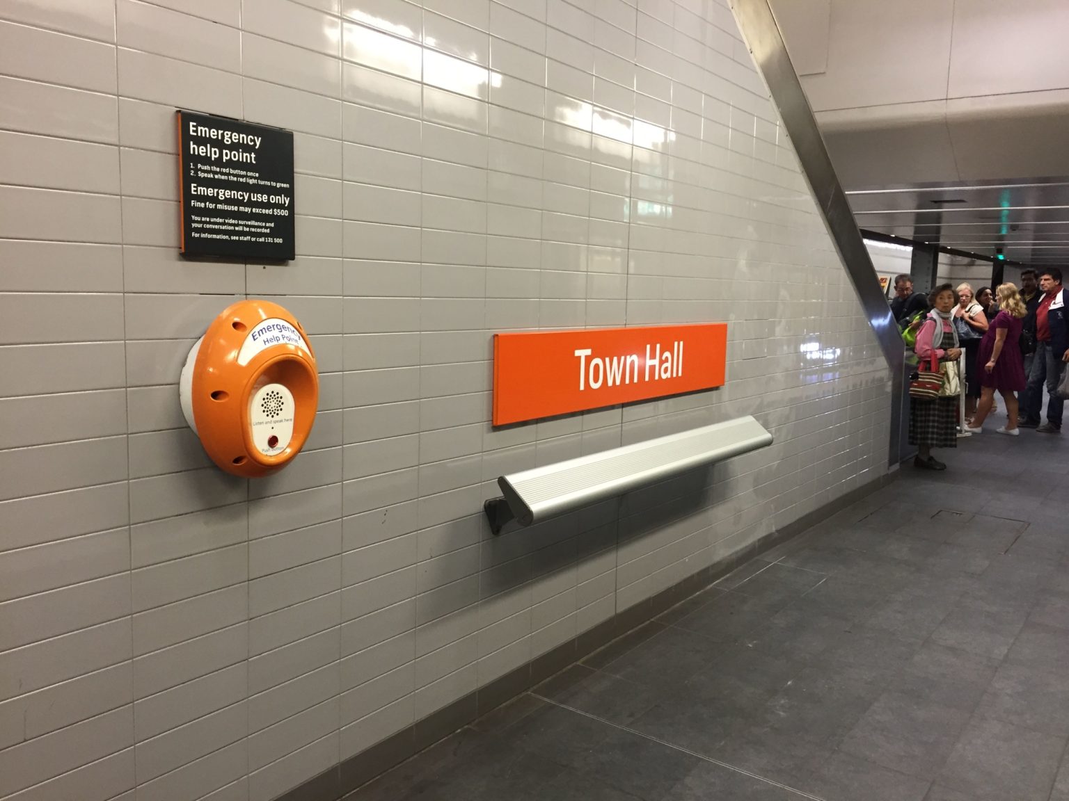 Aero Leaning Rail at Town Hall Station (to be released soon)